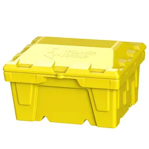Ящик с крышкой 250л (Желтый) 1